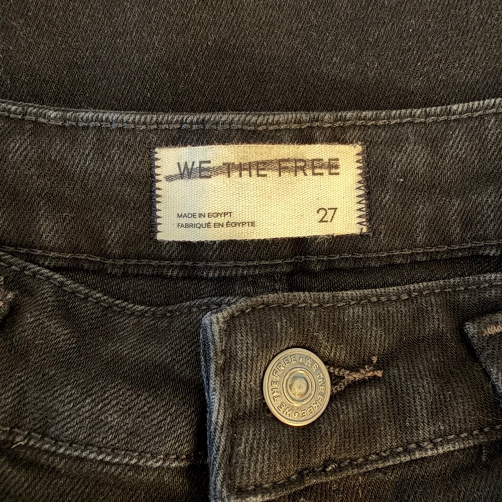 Free People Emre Flare Size 27 Jeans Black Wide Leg‎ Bell Bottom Boho Hippie NEW - Picture 4 of 7